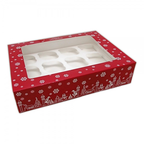 Custom Printed Custom christmas cake boxes for sale | in USA | We Packaging  Boxes